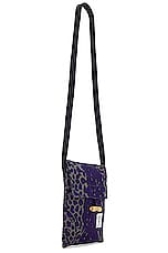 South2 West8 Flannel String Bag in Leopard, view 3, click to view large image.