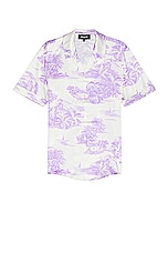 SER.O.YA Brenden Silk Shirt in Lavender Island, view 1, click to view large image.