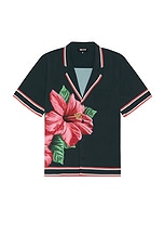 SER.O.YA Malibu Swim Shirt in Hibiscus Print, view 1, click to view large image.