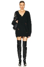 SER.O.YA Rumi Sweater Dress in Black, view 1, click to view large image.