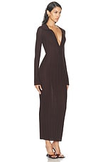 SER.O.YA Azula Maxi Dress in Ash Brown, view 2, click to view large image.