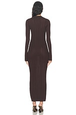 SER.O.YA Azula Maxi Dress in Ash Brown, view 3, click to view large image.