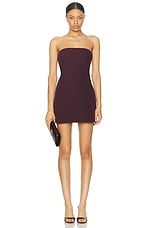 SER.O.YA Poppi Strapless Mini Dress in Merlot, view 1, click to view large image.