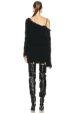 SER.O.YA Maude Sweater Dress in Black, view 4, click to view large image.
