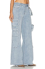 SER.O.YA Stephy Cargo Pant in Coastline, view 2, click to view large image.