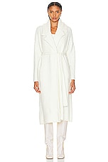 SER.O.YA Athena Robe in Winter White, view 2, click to view large image.