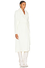 SER.O.YA Athena Robe in Winter White, view 3, click to view large image.