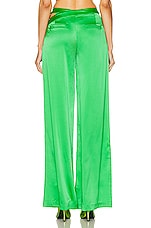SER.O.YA Zarri Silk Pant in Kelly Green, view 4, click to view large image.