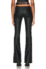 SER.O.YA Sloane Pant in Coated Black, view 3, click to view large image.