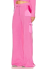 SER.O.YA Daph Knit Cargo Pant in Malibu Pink, view 3, click to view large image.