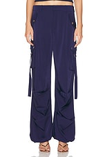 SER.O.YA Lai Cargo Pant in Navy, view 2, click to view large image.