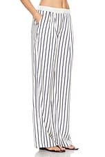 SER.O.YA Dixon Pant in Navy & Ivory Stripe, view 2, click to view large image.