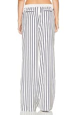 SER.O.YA Dixon Pant in Navy & Ivory Stripe, view 3, click to view large image.