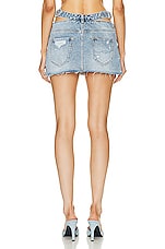SER.O.YA Cassia Denim Skirt in Coastline, view 4, click to view large image.