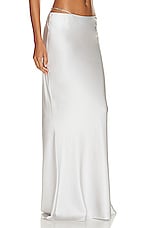 SER.O.YA Silvana Maxi Skirt in Silver, view 2, click to view large image.