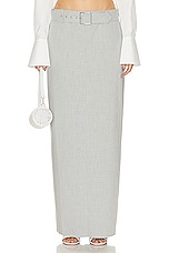 SER.O.YA Maeve Maxi Skirt in Silver, view 1, click to view large image.