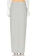 SER.O.YA Maeve Maxi Skirt in Silver, view 3, click to view large image.