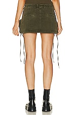 SER.O.YA Finn Skirt in Vintage Army Green, view 3, click to view large image.