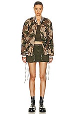 SER.O.YA Finn Skirt in Vintage Army Green, view 4, click to view large image.