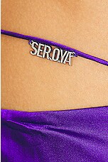 SER.O.YA Silvana Maxi Skirt in Violet Indigo, view 6, click to view large image.
