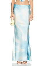 SER.O.YA Silvana Maxi Skirt in Cloud Tie Dye, view 1, click to view large image.