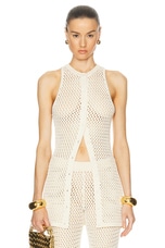 SER.O.YA Tilli Vest in Cream, view 1, click to view large image.