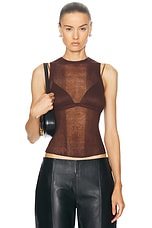 SER.O.YA Jori Rib Knit Tank Top in Coconut, view 1, click to view large image.