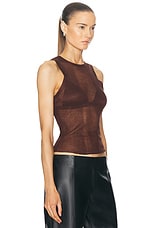 SER.O.YA Jori Rib Knit Tank Top in Coconut, view 2, click to view large image.