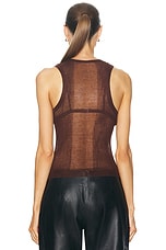 SER.O.YA Jori Rib Knit Tank Top in Coconut, view 3, click to view large image.