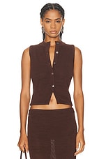 SER.O.YA Alani Knit Vest Top in Coconut, view 1, click to view large image.