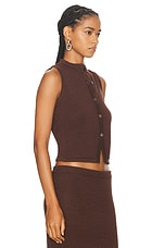 SER.O.YA Alani Knit Vest Top in Coconut, view 2, click to view large image.