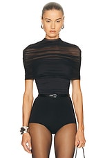 SEROYA Laila Top in Black | FWRD