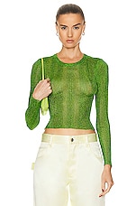 SER.O.YA Paxton Top in Chartreuse, view 1, click to view large image.