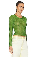 SER.O.YA Paxton Top in Chartreuse, view 2, click to view large image.
