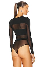 SER.O.YA Ciar Bodysuit in Black, view 4, click to view large image.