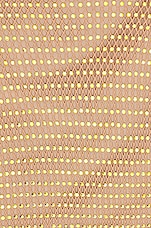self-portrait Tan Hotfix Fishnet Maxi Dress in Nude, view 4, click to view large image.