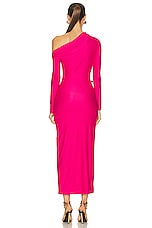 self-portrait Jersey Cut Out Maxi Dress in Pink, view 4, click to view large image.