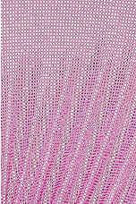 self-portrait Rhinestone Mesh Maxi Dress in Pink, view 5, click to view large image.