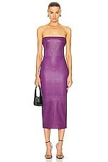 SPRWMN Tube Dress in Violet, view 1, click to view large image.