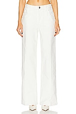 SPRWMN Carpenter Pant in White, view 1, click to view large image.