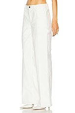 SPRWMN Carpenter Pant in White, view 3, click to view large image.