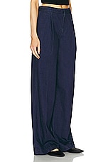 SPRWMN Pleated Trouser in Rinse, view 2, click to view large image.
