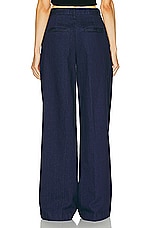 SPRWMN Pleated Trouser in Rinse, view 3, click to view large image.