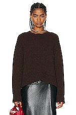 SPRWMN Heavy Sweater in Americano, view 1, click to view large image.