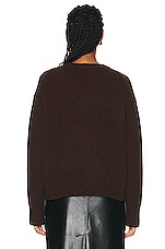 SPRWMN Heavy Sweater in Americano, view 3, click to view large image.