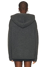 SPRWMN Heavy Cashmere Oversized Hoodie in Flannel, view 3, click to view large image.