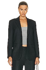 SPRWMN Oversized Blazer in Charcoal, view 1, click to view large image.