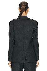 SPRWMN Oversized Blazer in Charcoal, view 4, click to view large image.