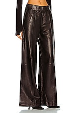 SPRWMN Wide Leg Trouser in Black, view 2, click to view large image.