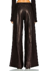SPRWMN Wide Leg Trouser in Black, view 3, click to view large image.